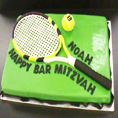 "Designer Tennis bat and ball Cake HS8 - 4kgs (Bangalore Exclusives) - Click here to View more details about this Product